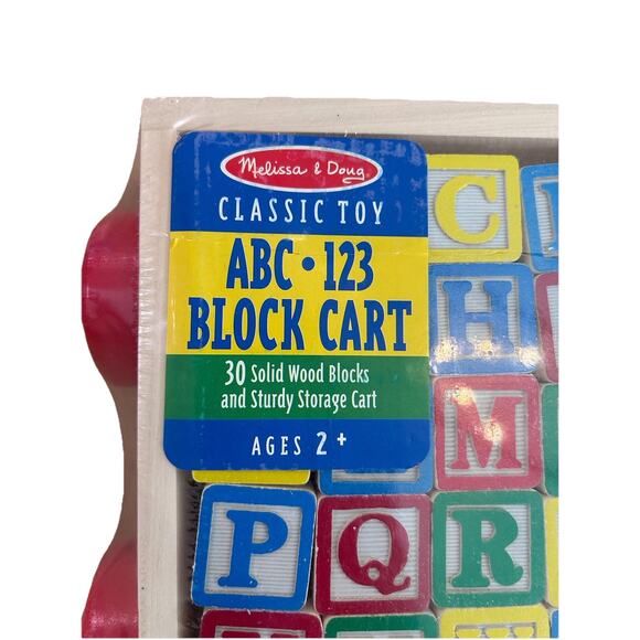 Melissa & Doug 1169 Classic ABC Block Cart New and Sealed - Picture 4 of 4